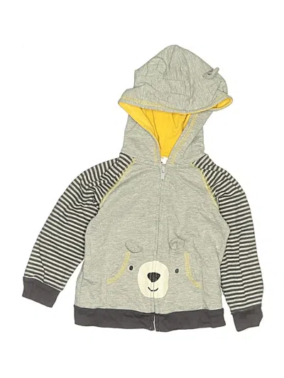 Pre-owned Gerber Kids' Zip Up Hoodie In Gray