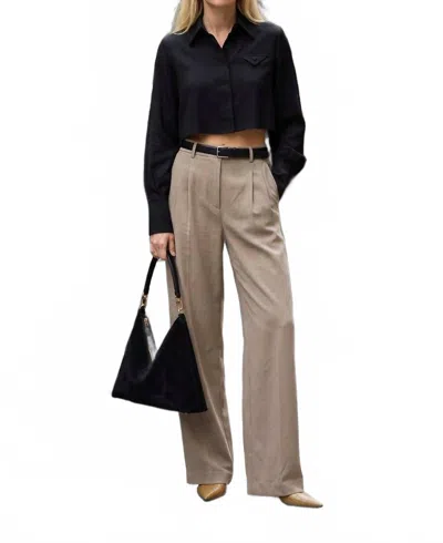Gergana Ivanova Maya Top In Black In Neutral
