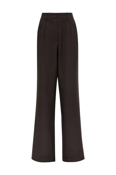 Gergana Ivanova Alexandra High-waisted Pants In Brown