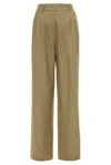 Gergana Ivanova Women's Brown Alexandra Pants Tan Wool In Brown