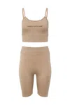 Gergana Ivanova Women's Handle With Care Set In Tan In Brown
