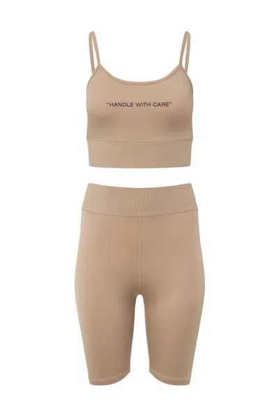 GERGANA IVANOVA WOMEN'S HANDLE WITH CARE SET IN TAN