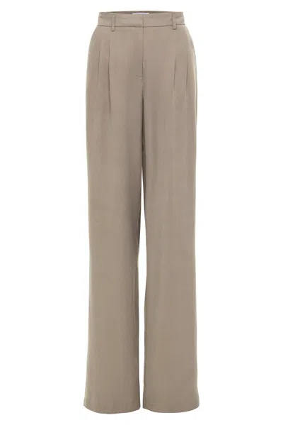 Gergana Ivanova Women's Neutrals Alexandra Pants Beige Tencel