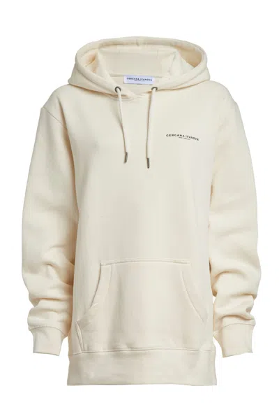 GERGANA IVANOVA WOMEN'S NEUTRALS ORGANIC COTTON HOODIE BEIGE