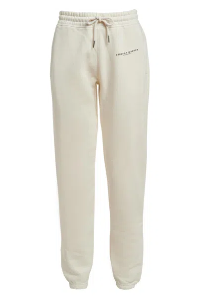 GERGANA IVANOVA WOMEN'S NEUTRALS ORGANIC COTTON JOGGERS BEIGE