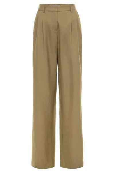 Gergana Ivanova Women's Wool Alexandra Pants In Tan In Multi