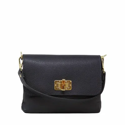 German Fuentes Daria Clutch In Navy In Black