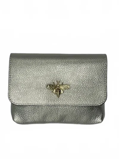 German Fuentes Delaney Bag In Metallic Gold In Silver