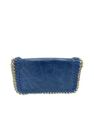 German Fuentes Eliza Clutch In Denim In Pattern