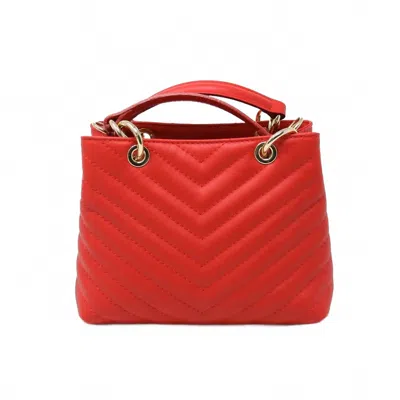 German Fuentes Evie Top Handle Clutch In Red
