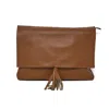 German Fuentes Finley Leather Handbag In Camel In Brown