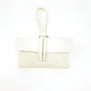 German Fuentes Leather Wristlet Bag In Beige In Sand