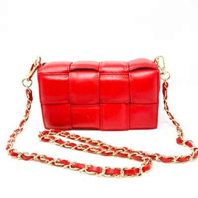 German Fuentes Saxon Leather Bag In Red