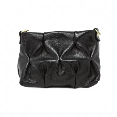 German Fuentes Trudy Evening Bag In Metallic Black