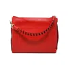 German Fuentes Women's Braided Handle Tote Bag In Red