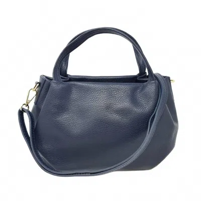 German Fuentes Women's Leather Catherine Bag In Navy In Blue