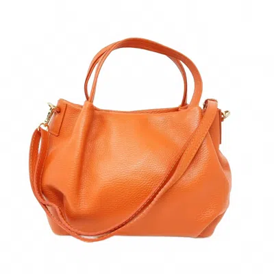 German Fuentes Women's Leather Catherine Bag In Orange