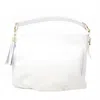 German Fuentes Women's Medium Leather Shoulder Bag In White In White