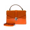 German Fuentes Women's Nancy Large Handbag In Orange In Orange