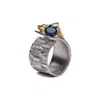 German Kabirski Women's Blue / Silver Accalia Sapphire Ring