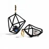 German Kabirski Women's Gold / Black / White Descartes Geometric Asymmetric Silver Earrings With Cultured Black&whit