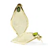 German Kabirski Women's Gold / Green Liora 925 Silver & Titanium Mesh Earrings In 18k Gold With Chrome Diopside