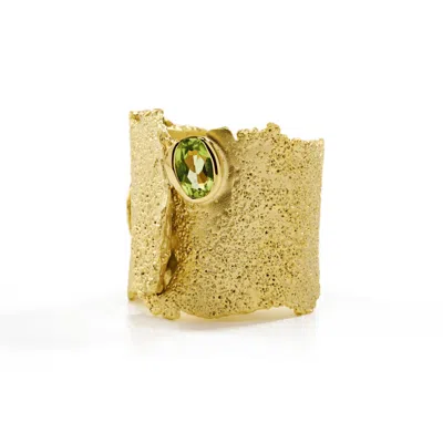 German Kabirski Women's Gold / Green Otthild Peridot Ring In Multi