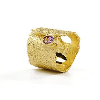 German Kabirski Women's Gold / Purple Otthild Amethyst Ring In Multi