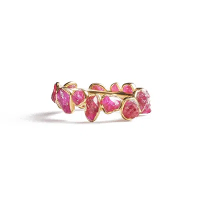 German Kabirski Women's Gold / Red Livia Ruby Ring In Pink
