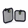 German Kabirski Women's Green / Black Kyros Asymmetric Sterling Silver & Titanium Mesh Earrings With Chrome Diopside