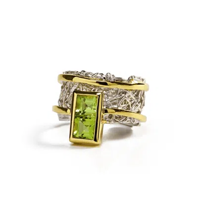 German Kabirski Women's Green / Silver Verina Peridot Ring In Multi