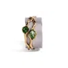 German Kabirski Women's Green / White / Silver Vissa Tsavorite Rough Ring In Multi