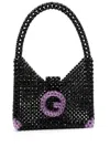 Germanier Bead-embellished Shoulder Bag In Black