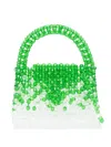 Germanier Bead-embellished Tote Bag In Green