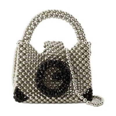 Germanier Beaded Bag In Silver