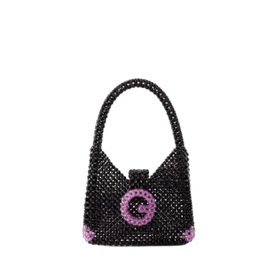 Germanier Beaded Hobo Bag - Beads - Black