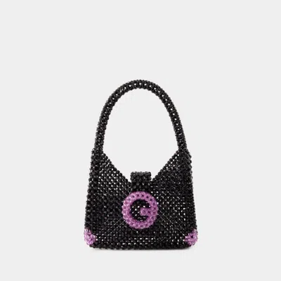 Germanier Beaded Hobo Bag In Black