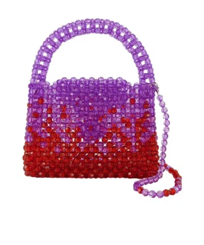 Germanier Flip Shoulder Bag In Purple