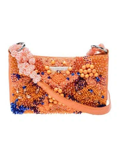 Pre-owned Germanier Leather Crossbody Bag In Orange
