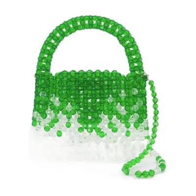 Germanier Ss23 Bg01 Hobo Bag Gernier Glass/clear Pearl In 多色的