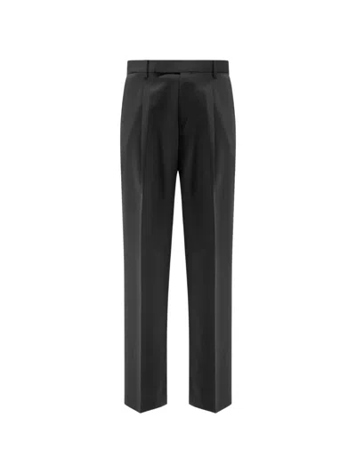 Germano 1952 Berlin Fit Pleated Trousers In Black