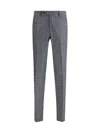 Germano 1952 Checked Tailored Trousers In Gray