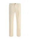 Germano 1952 Pleated Button-fastening Trousers In Neutral
