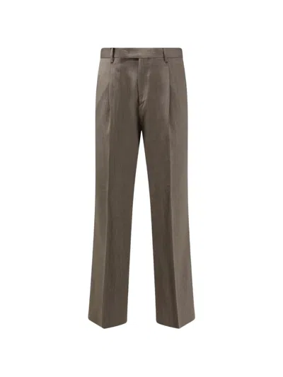 Germano 1952 Pleated-detail Tailored Trousers In Brown