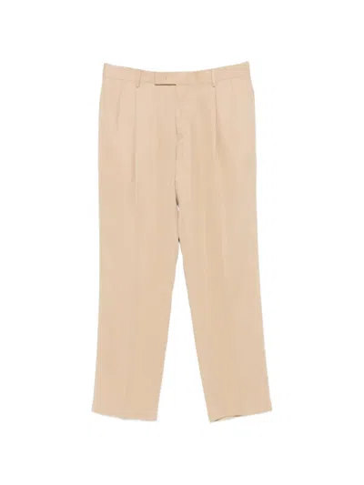 Germano 1952 Pleated-front Tailored Trousers In Brown