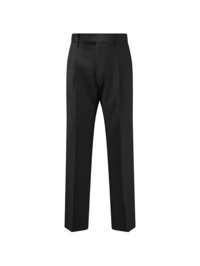 Germano 1952 Pressed-crease Tailored Trousers In Black