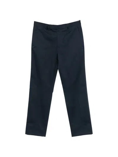 Germano 1952 Straight-leg Cotton Trousers In Blue