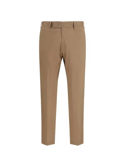 Germano 1952 Tailored Straight-leg Trousers In Brown