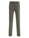 Germano 1952 Wool Tailored Trousers In Green