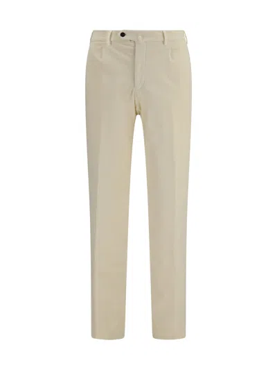 Germano Corduroy Cotton Trousers In Green